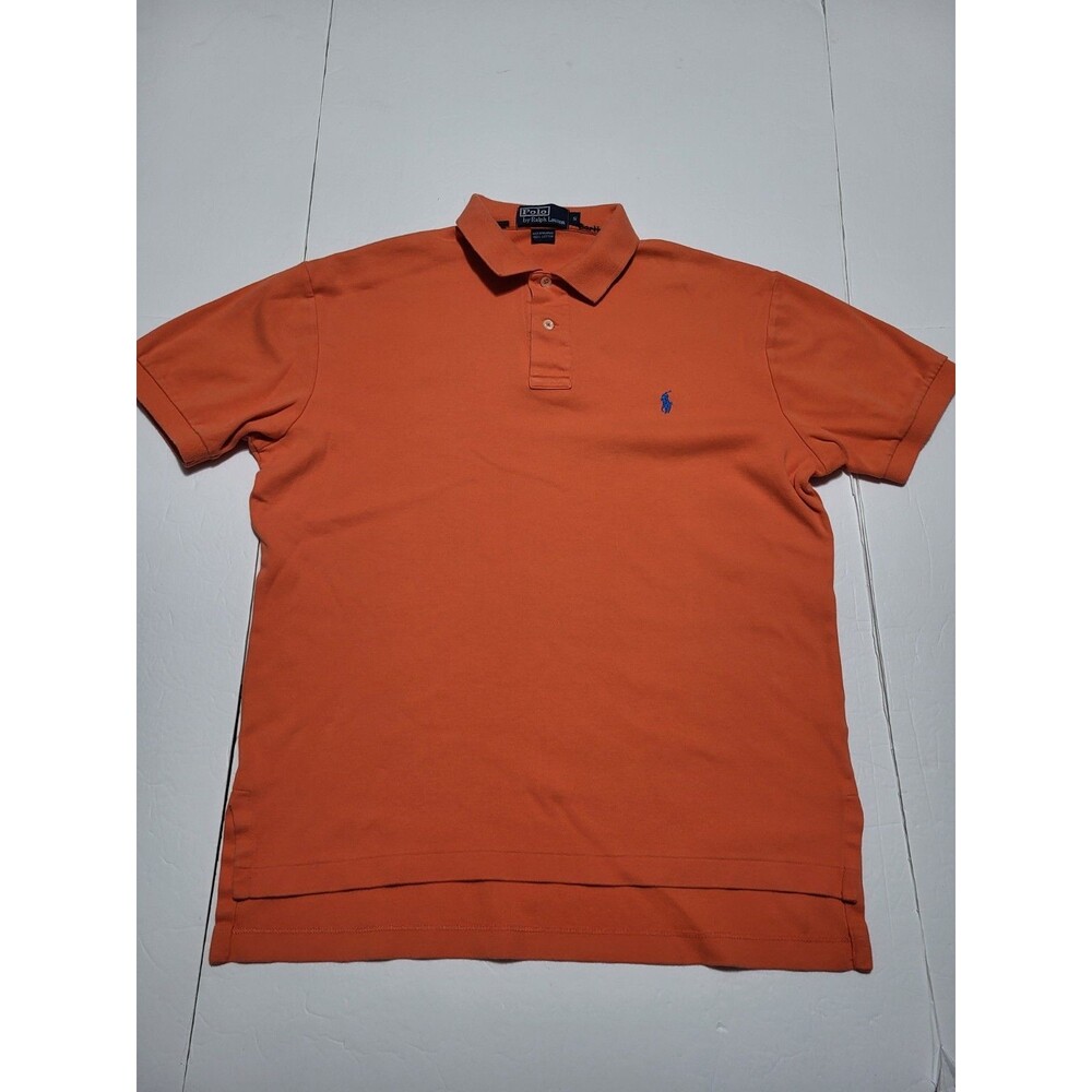 (#L4) Polo By Ralph Lauren Short Sleeve Size Men's S Orange 100%Cotton